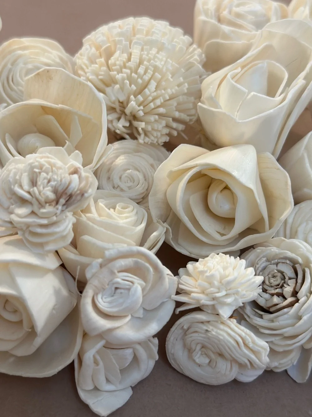 MINI Sola Wood Flowers - Small - Set of 28 - boho hippie Decor wedding party